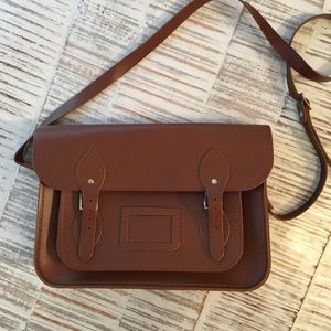 13 inch Cambridge Satchel in brown leather